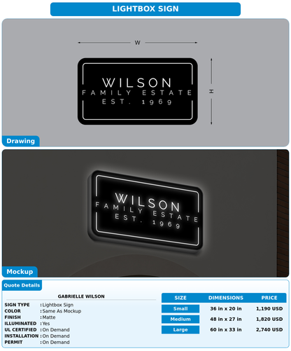 CUSTOM MOCKUP SIGN FOR Gabrielle wilson
