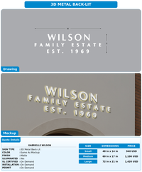 CUSTOM MOCKUP SIGN FOR Gabrielle wilson