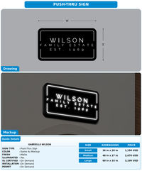 CUSTOM MOCKUP SIGN FOR Gabrielle wilson