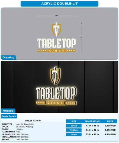CUSTOM MOCKUP SIGN FOR bailey nahrup