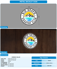CUSTOM MOCKUP SIGN FOR Kimberly Willer