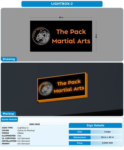 CUSTOM MOCKUP SIGN FOR Ann Sage