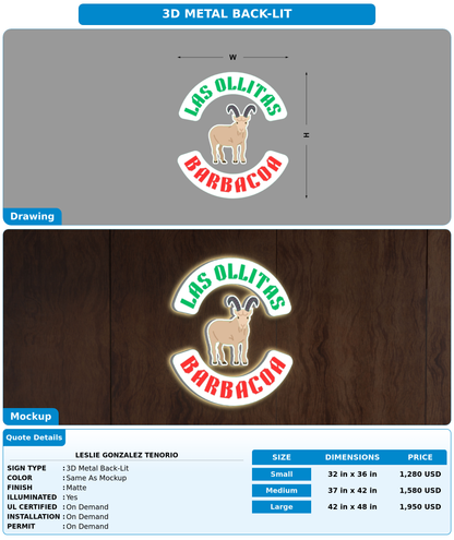 CUSTOM MOCKUP SIGN FOR Leslie Gonzalez Tenorio