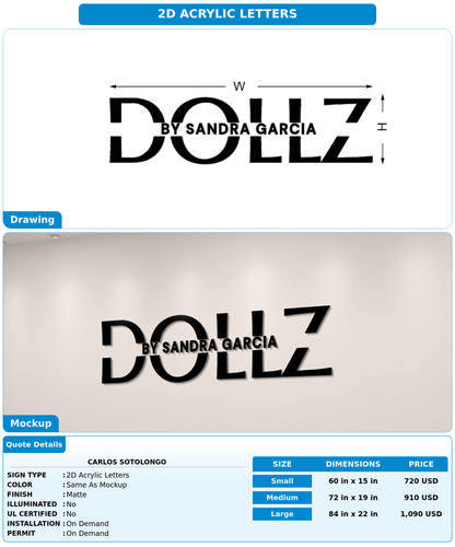 CUSTOM MOCKUP SIGN FOR Carlos Sotolongo