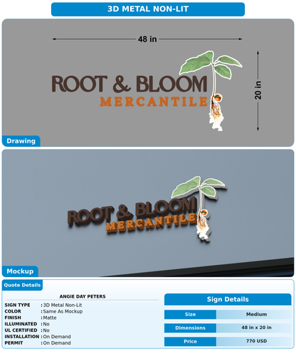 CUSTOM MOCKUP SIGN FOR Angie Day Peters