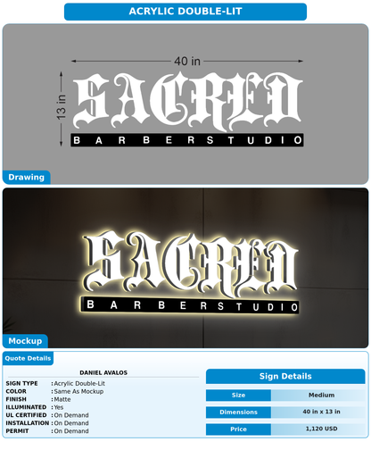 CUSTOM MOCKUP SIGN FOR Daniel Avalos