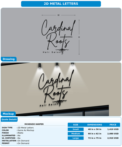 CUSTOM MOCKUP SIGN FOR McKenzie Harper