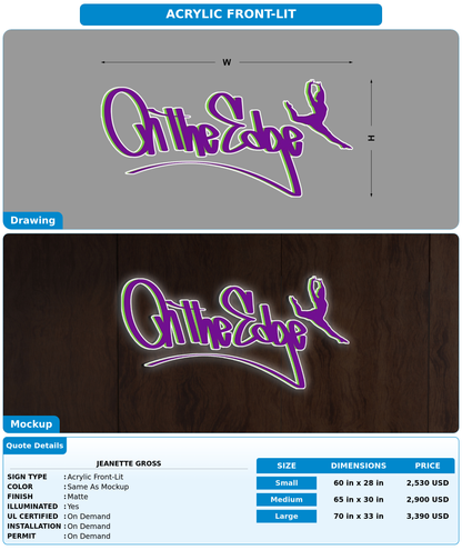 CUSTOM MOCKUP SIGN FOR jeanette gross