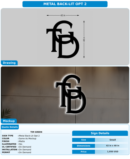 CUSTOM MOCKUP SIGN FOR Tim Green