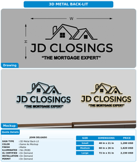 CUSTOM MOCKUP SIGN FOR John Delgado