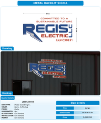 CUSTOM MOCKUP SIGN FOR Jessica Brun