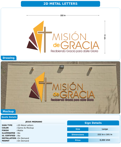 CUSTOM MOCKUP SIGN FOR Jesus Medrano
