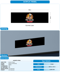 CUSTOM MOCKUP SIGN FOR Alberto Pena