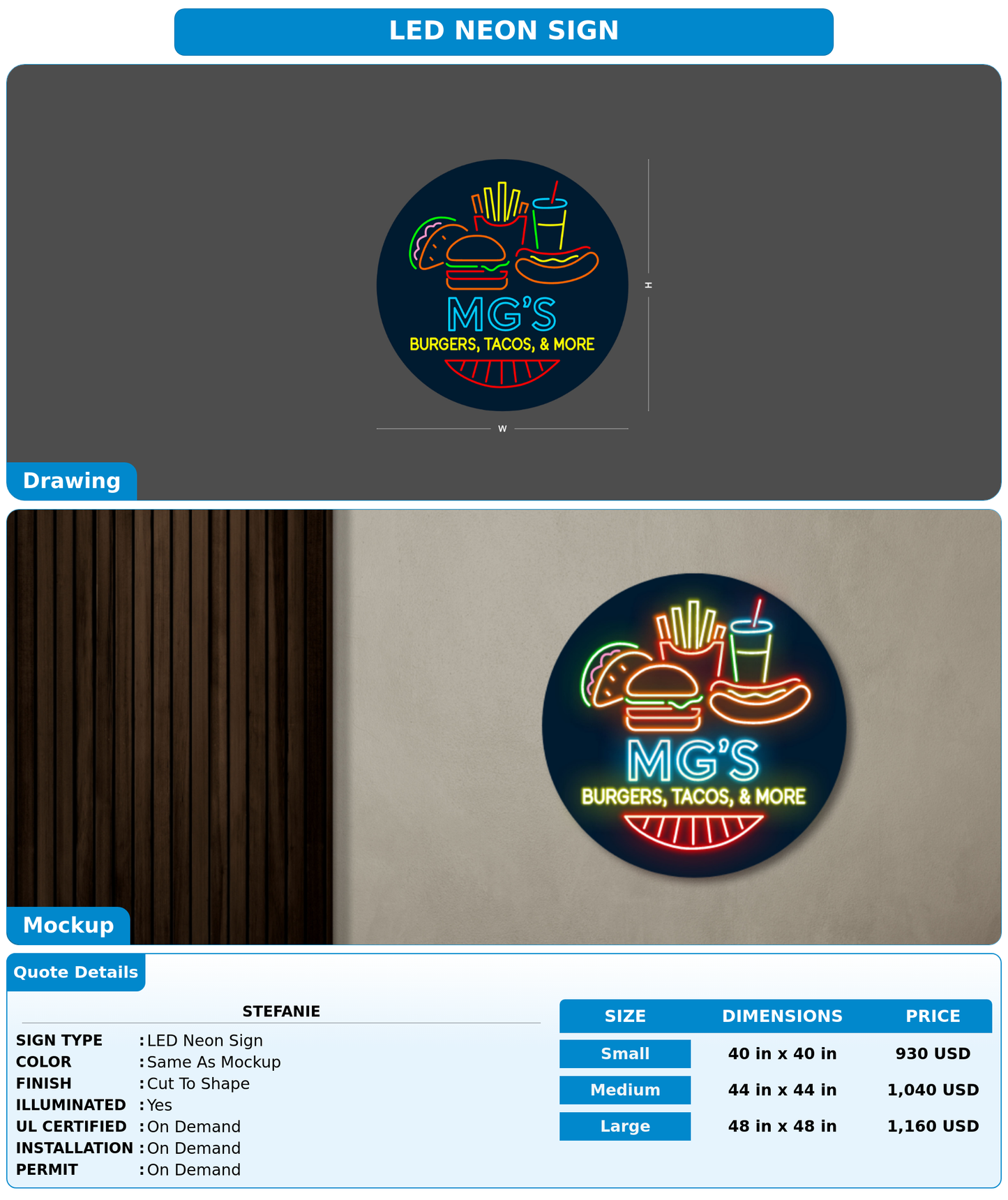 CUSTOM MOCKUP SIGN FOR stefanie