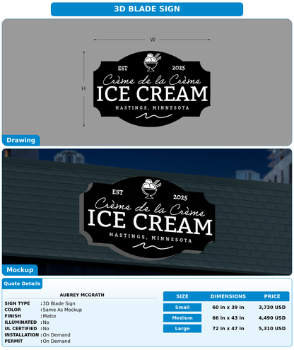 CUSTOM MOCKUP SIGN FOR Aubrey McGrath
