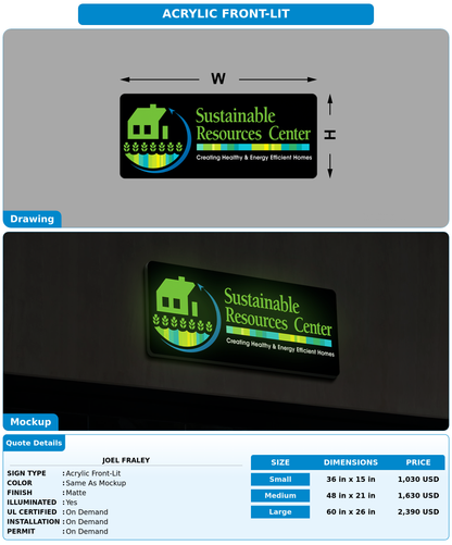 CUSTOM MOCKUP SIGN FOR Joel Fraley