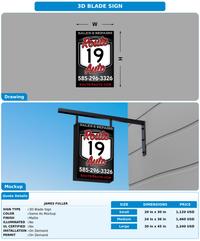 CUSTOM MOCKUP SIGN FOR James Fuller