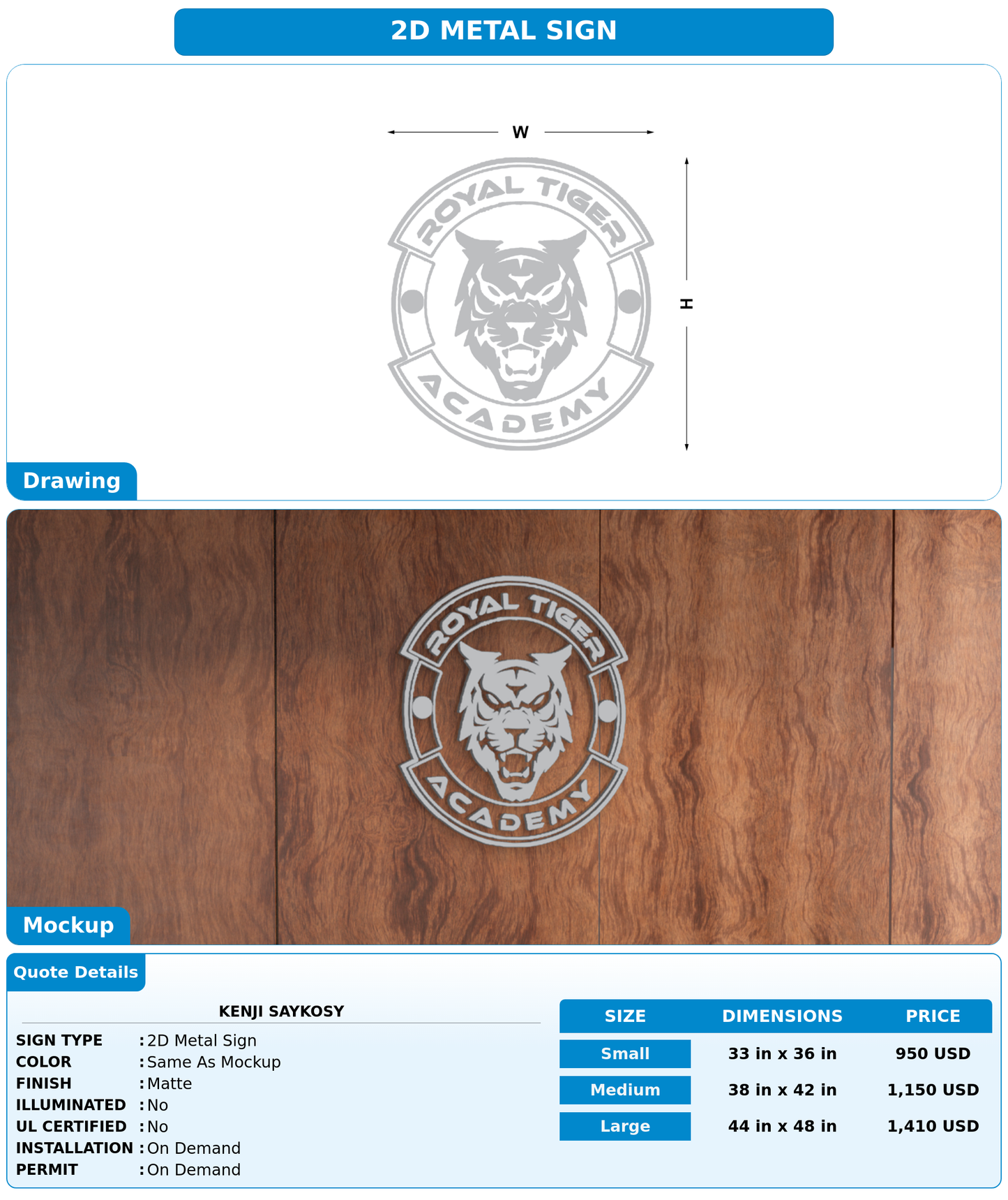 CUSTOM MOCKUP SIGN FOR Kenji Saykosy