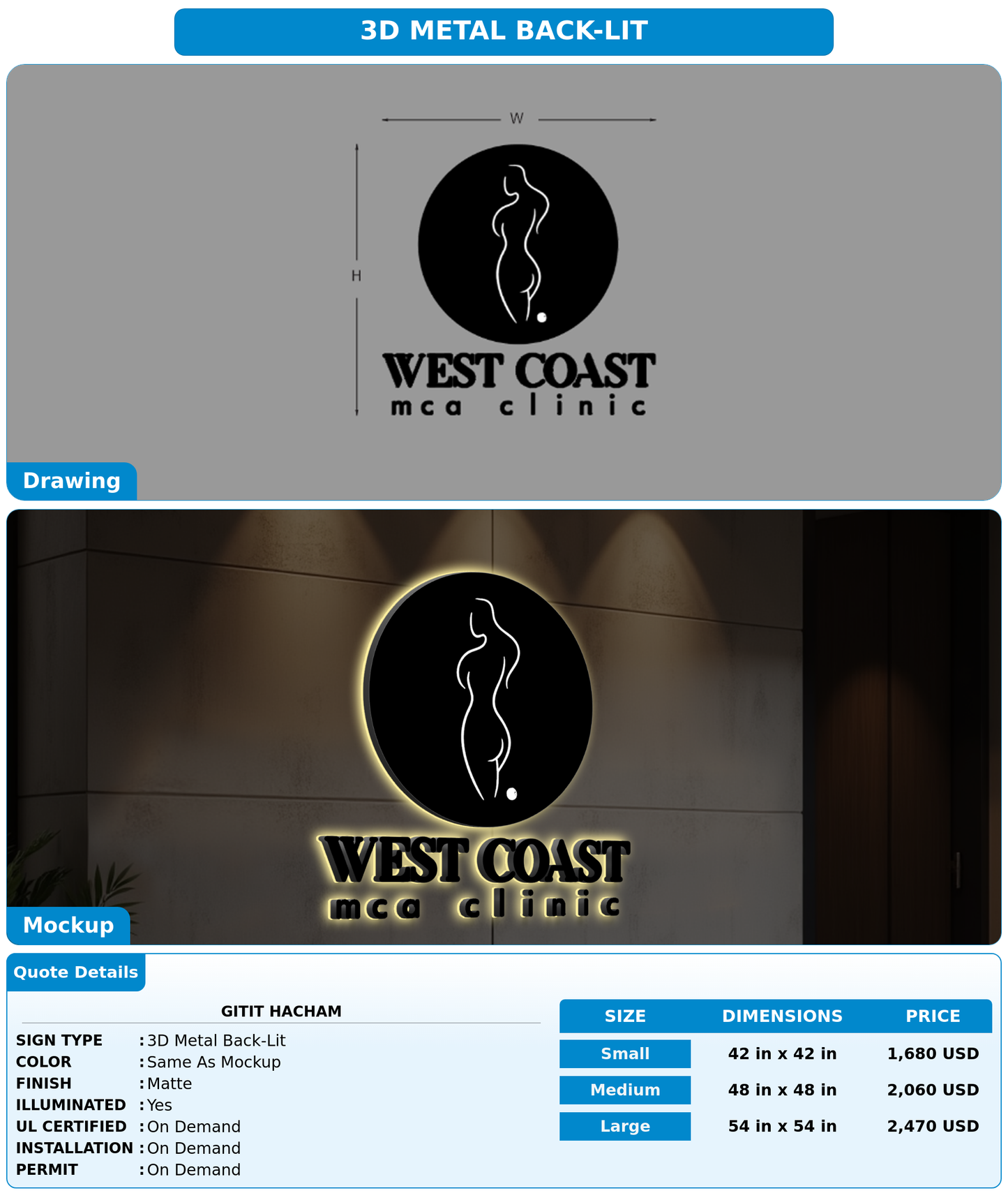 CUSTOM MOCKUP SIGN FOR Gitit Hacham