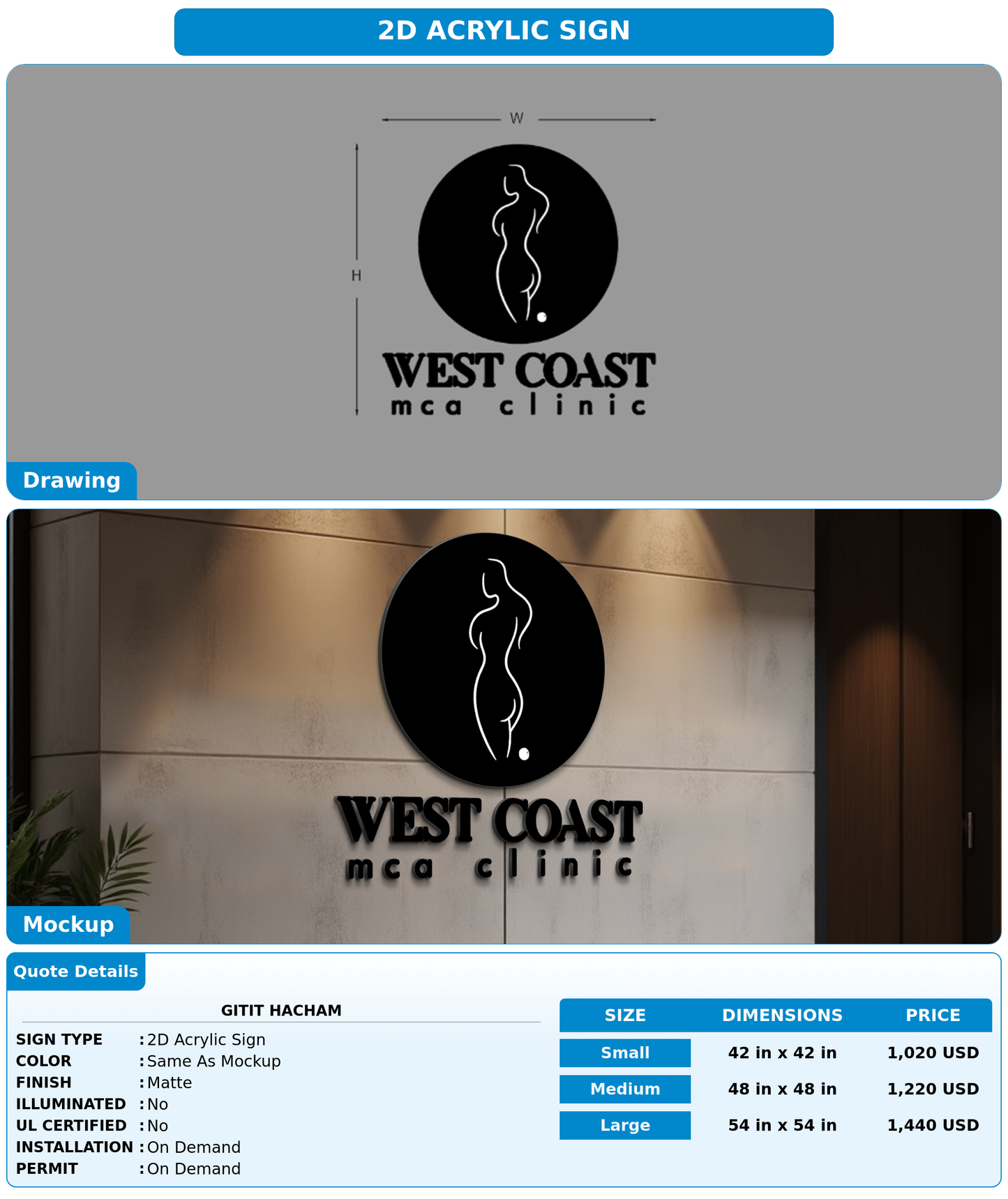 CUSTOM MOCKUP SIGN FOR Gitit Hacham