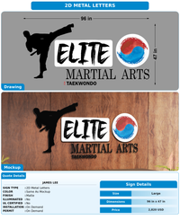 CUSTOM MOCKUP SIGN FOR james lee