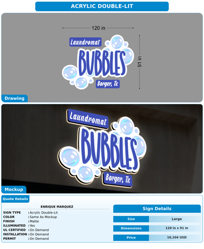 CUSTOM MOCKUP SIGN FOR Enrique Marquez