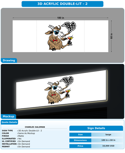 CUSTOM MOCKUP SIGN FOR Charles Salsman