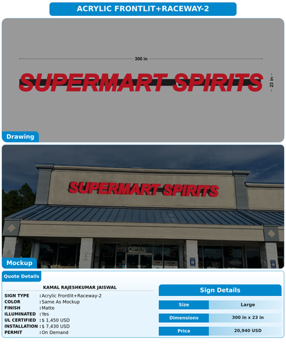 CUSTOM MOCKUP SIGN FOR KAMAL RAJESHKUMAR JAISWAL