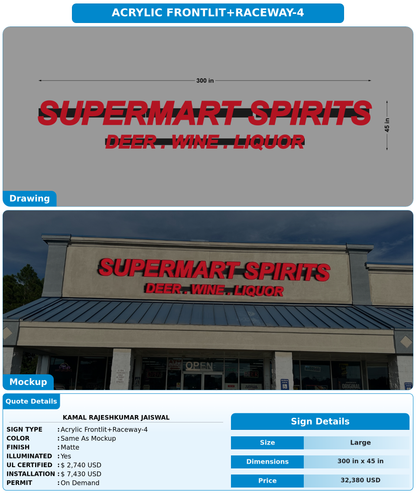 CUSTOM MOCKUP SIGN FOR KAMAL RAJESHKUMAR JAISWAL