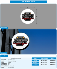 CUSTOM MOCKUP SIGN FOR Daniela Rodriguez