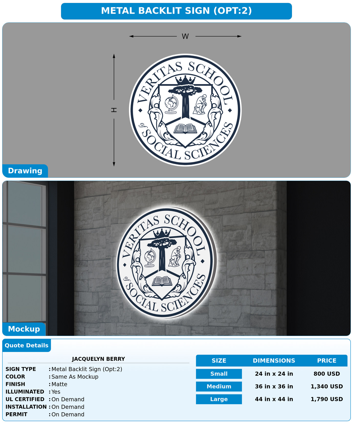 CUSTOM MOCKUP SIGN FOR Jacquelyn Berry