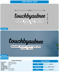 CUSTOM MOCKUP SIGN FOR Aubree Rodriquez
