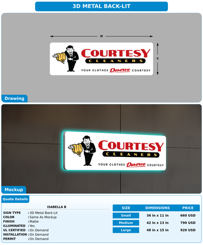 CUSTOM MOCKUP SIGN FOR Isabella b