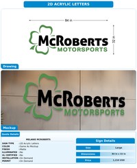 CUSTOM MOCKUP SIGN FOR Melanie McRoberts