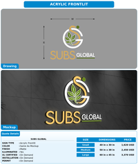 CUSTOM MOCKUP SIGN FOR SUBS Global
