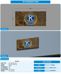 CUSTOM MOCKUP SIGN FOR Aurora