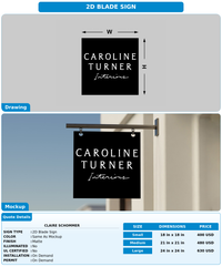 CUSTOM MOCKUP SIGN FOR Claire Schommer