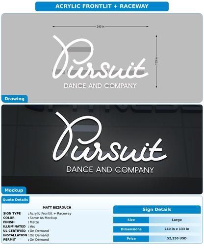 CUSTOM MOCKUP SIGN FOR Matt Bezrouch