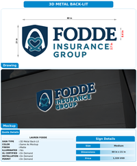 CUSTOM MOCKUP SIGN FOR Lauren Fodde
