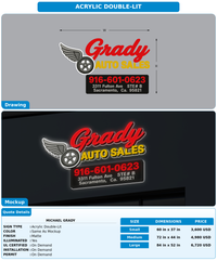 CUSTOM MOCKUP SIGN FOR Michael Grady