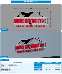 CUSTOM MOCKUP SIGN FOR Matthew Burns