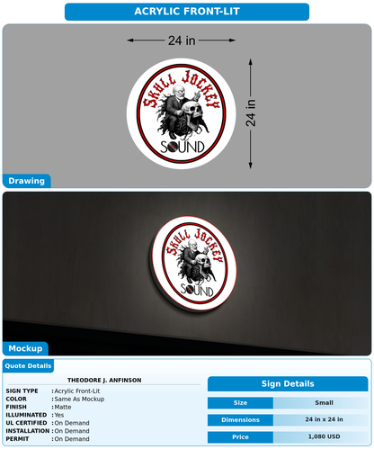CUSTOM MOCKUP SIGN FOR Theodore J. Anfinson