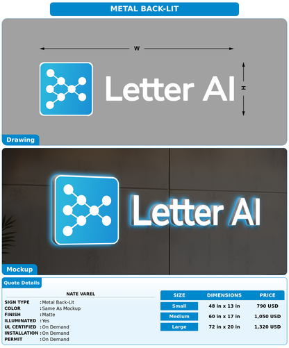 CUSTOM MOCKUP SIGN FOR Nate Varel