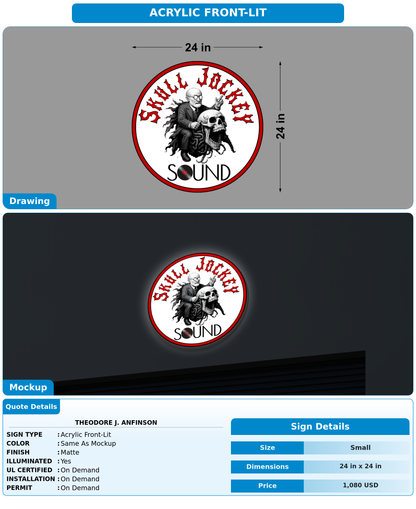 CUSTOM MOCKUP SIGN FOR Theodore J. Anfinson