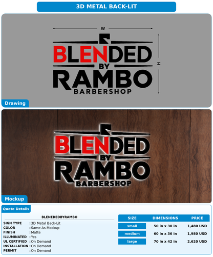 CUSTOM MOCKUP SIGN FOR BlenededByRambo