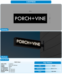 CUSTOM MOCKUP SIGN FOR Tony Villa