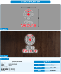 CUSTOM MOCKUP SIGN FOR Samantha Tejada