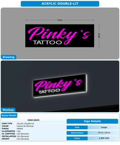 CUSTOM MOCKUP SIGN FOR Sean davis