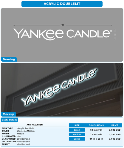 CUSTOM MOCKUP SIGN FOR Ann Haechten