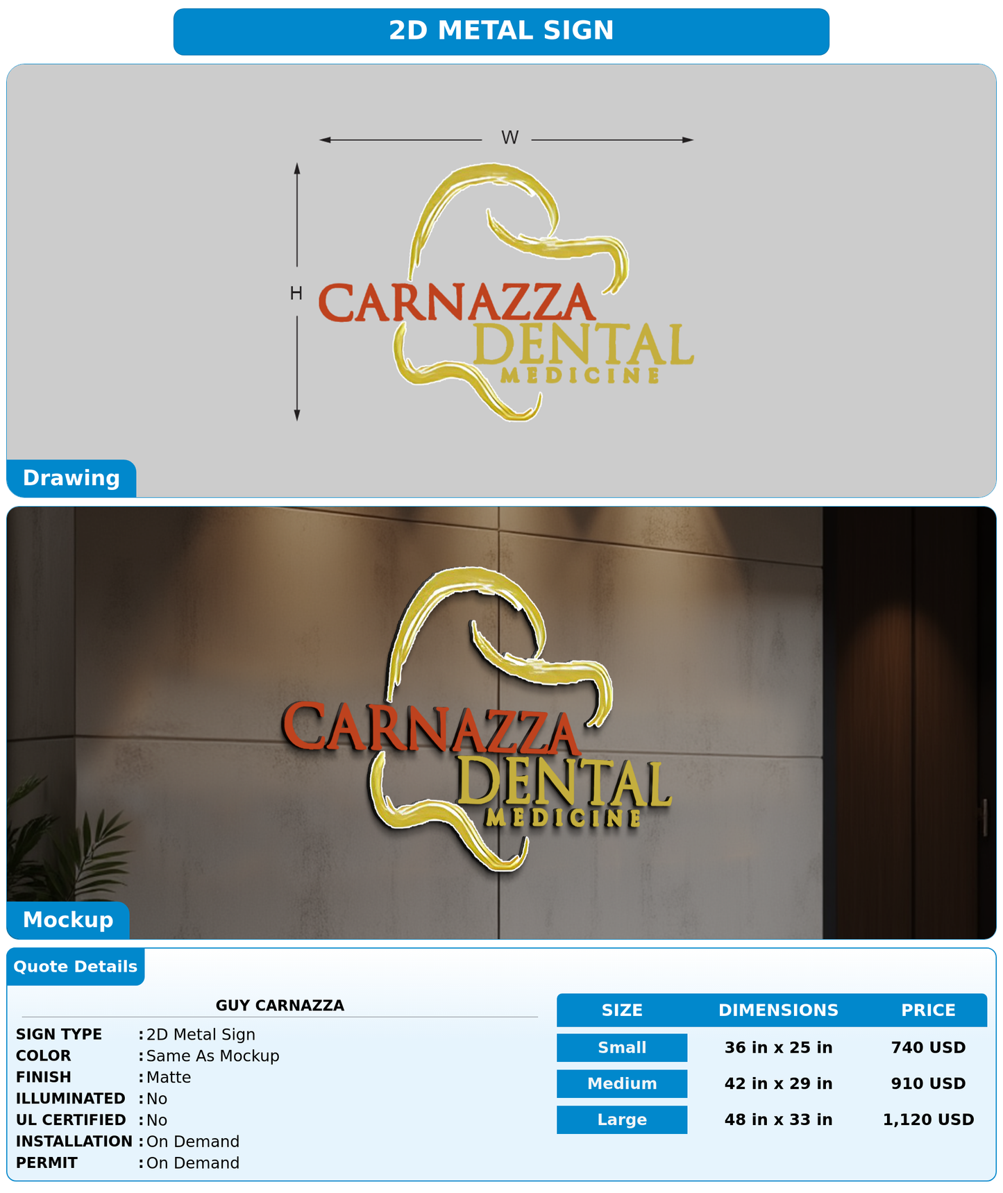 CUSTOM MOCKUP SIGN FOR guy carnazza